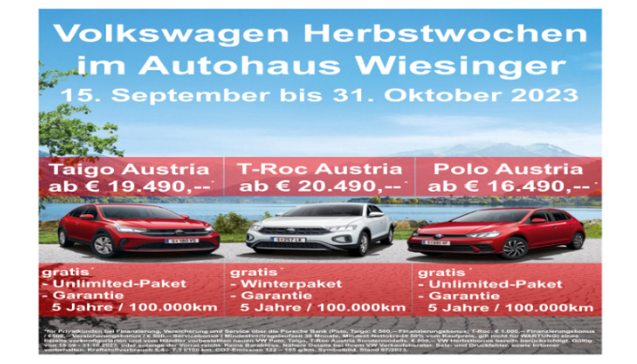 VW Herbstwochen AustriaSonderangebote 2023_1.1
