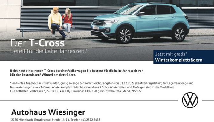 T-Cross inkl. Winterkompletträdern